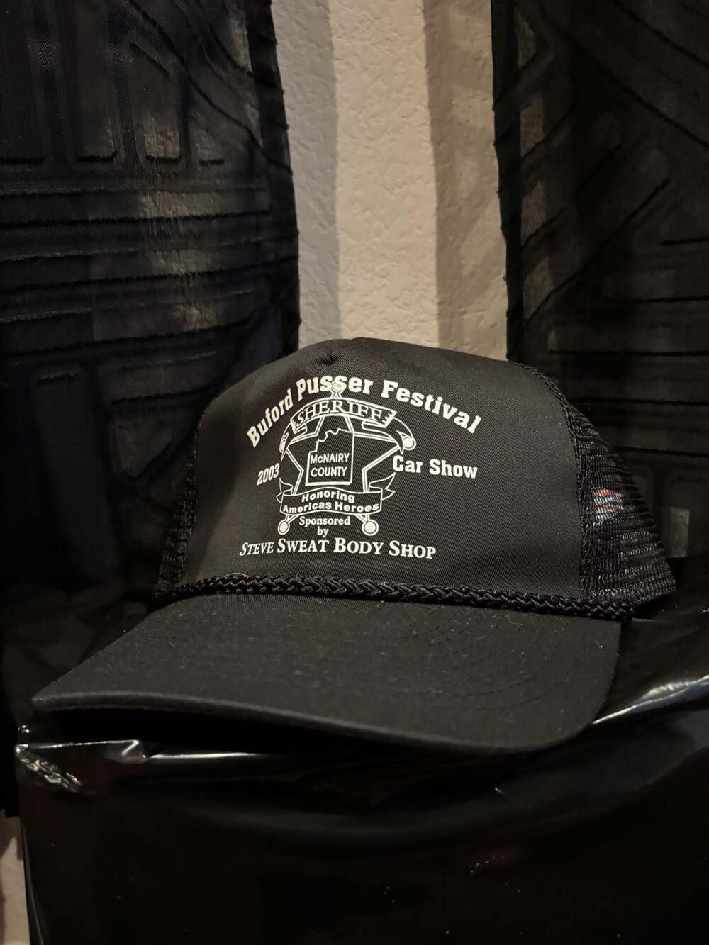 Vintage 2003 Buford Pusser Festival Car Show Trucker Hat Nissin Cap Snapback